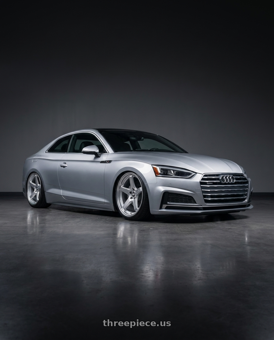 2018 Audi A5 with ESR Wheels APX5C 5x112 19x8.5 +30 Hyper Silver wheels