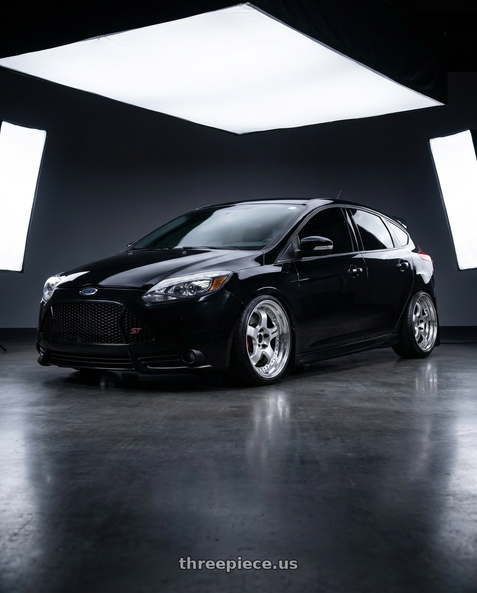 Ford focus st 2013 with Work Meister S1 3P 5x108 18x8+54 L Disk Bright Buff Finish wheels