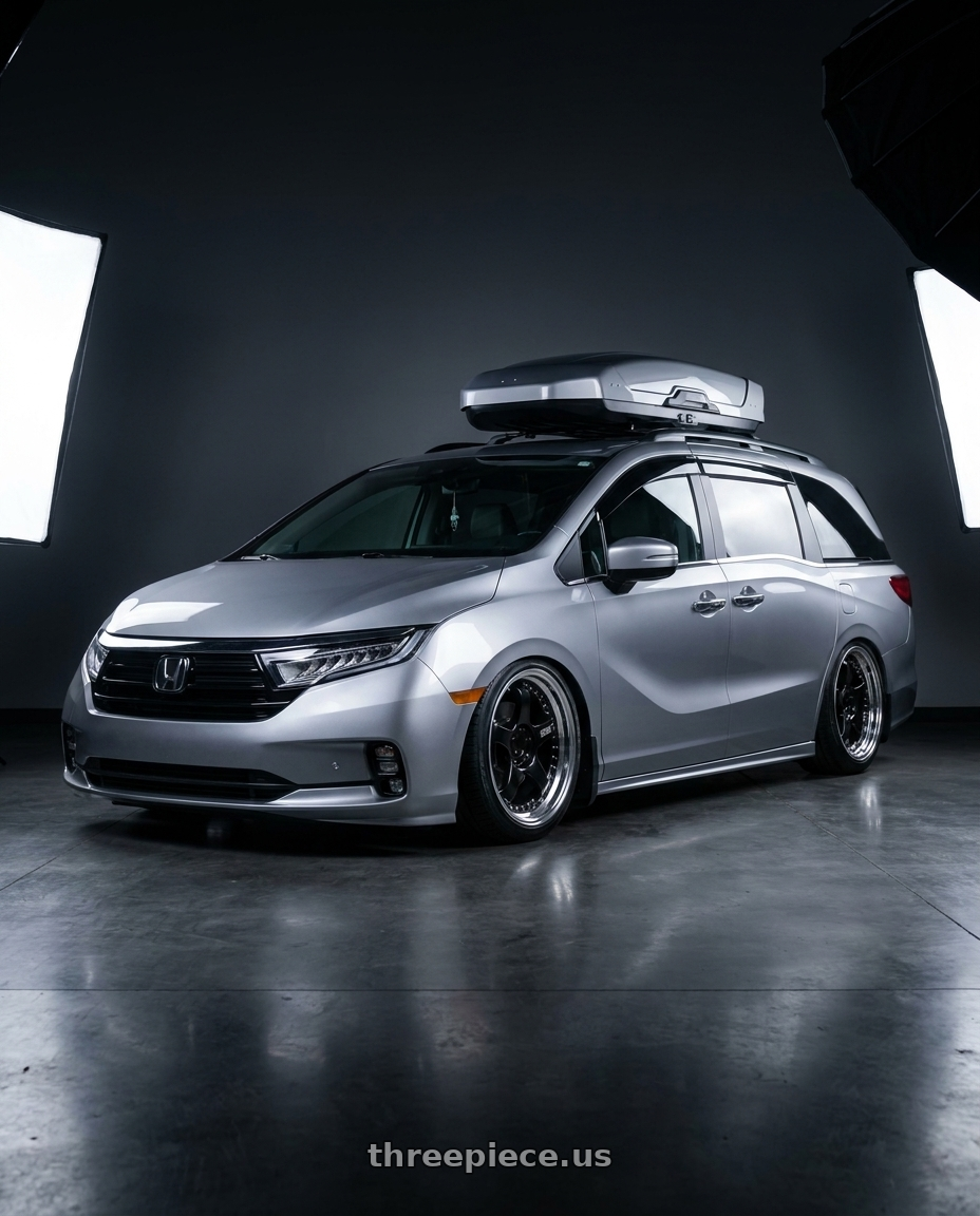 2024 Honda Odyssey with SSR Professor SP1 5x120 20X8+37 NR Disk Black wheels
