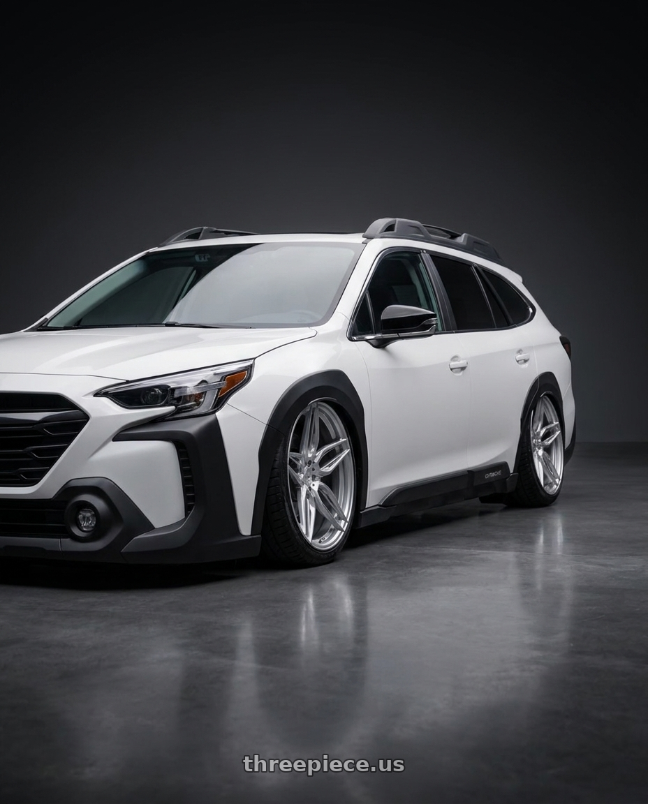 2024 subaru outback with ADV.1 ADV005 5x112 21x9 +20 Platinum wheels