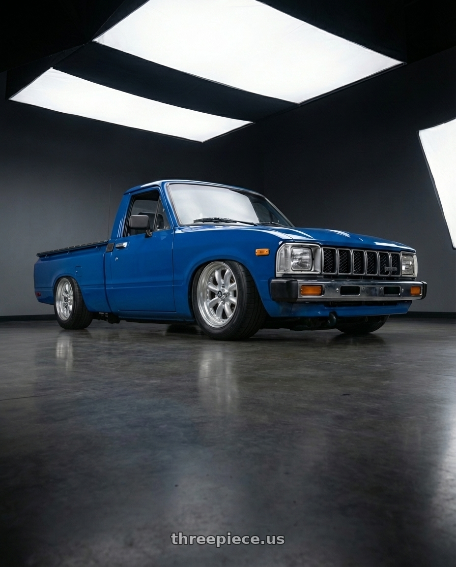 1984 Toyota pickup  with Enkei Compe 4x130 15x5.5+17 Silver wheels