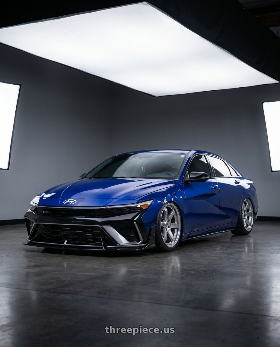 2025 Elantra N Line  with F1R F106 5x114.3 17x8 +35 Hyper Black wheels