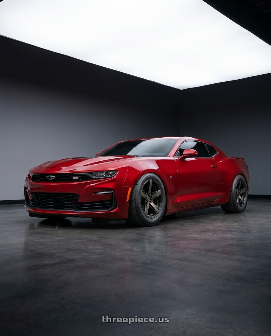2023 Chevrolet Camaro SS  with Niche 1PC M271 TERAMO 5X120 20X10.5 +35 MATTE BLACK WITH DOUBLE DARK TINT FACE wheels