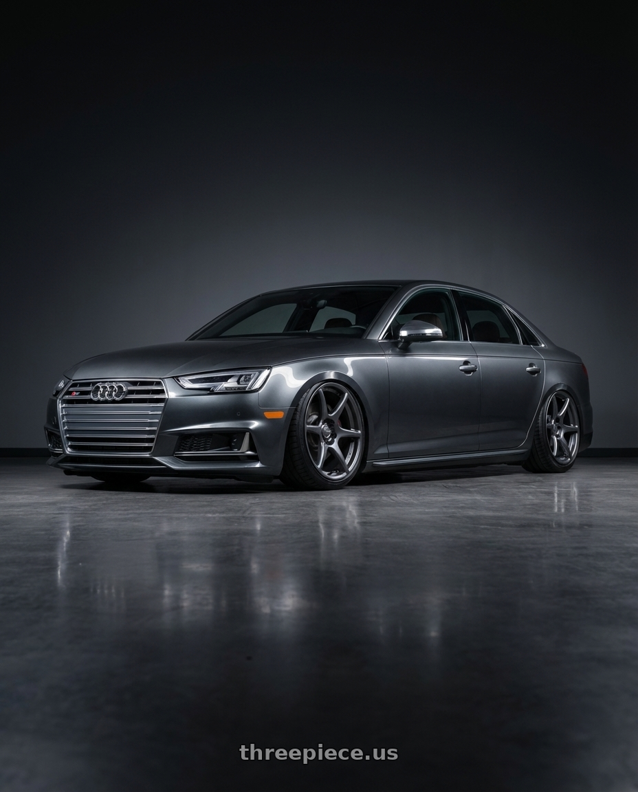 2015 Audi S4 B8.5 with Kansei K11G Tandem 5X112 19x9.5 22 Gunmetal wheels