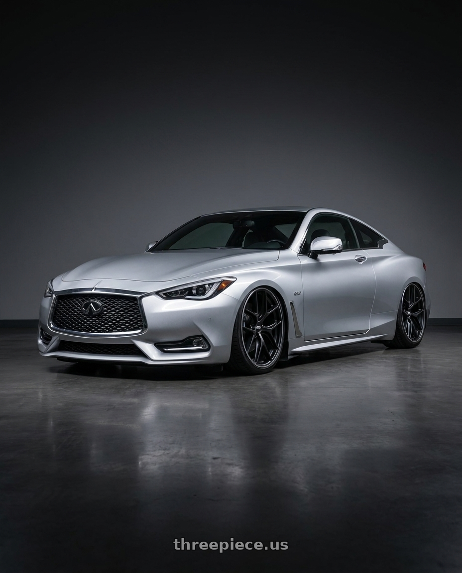 2020 Infiniti Q60 with BBS CC-R 5x114.3 20x10.5+45 Satin Black wheels
