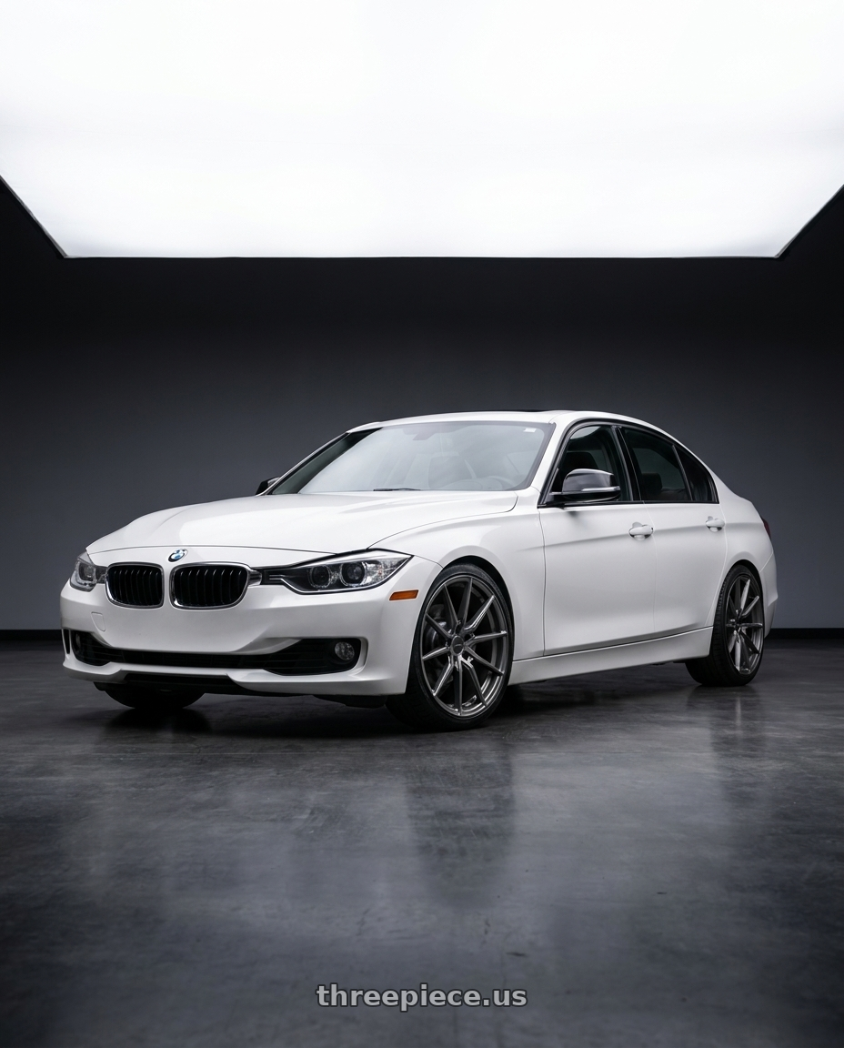 2014 BMW 320i with Rosenstein Wheels DELTA 5x114.3 18x9.5 +38 Matte Gunmetal wheels