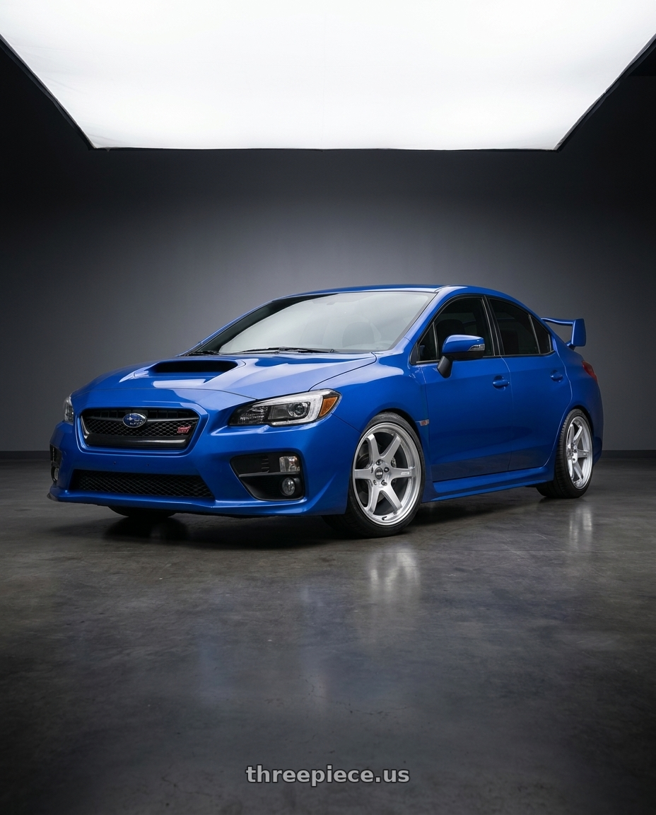 2018 Subaru WRX STI with ESR Wheels APEX SERIES AP6 5x114.3 18x10.5 +22 Hyper Silver wheels