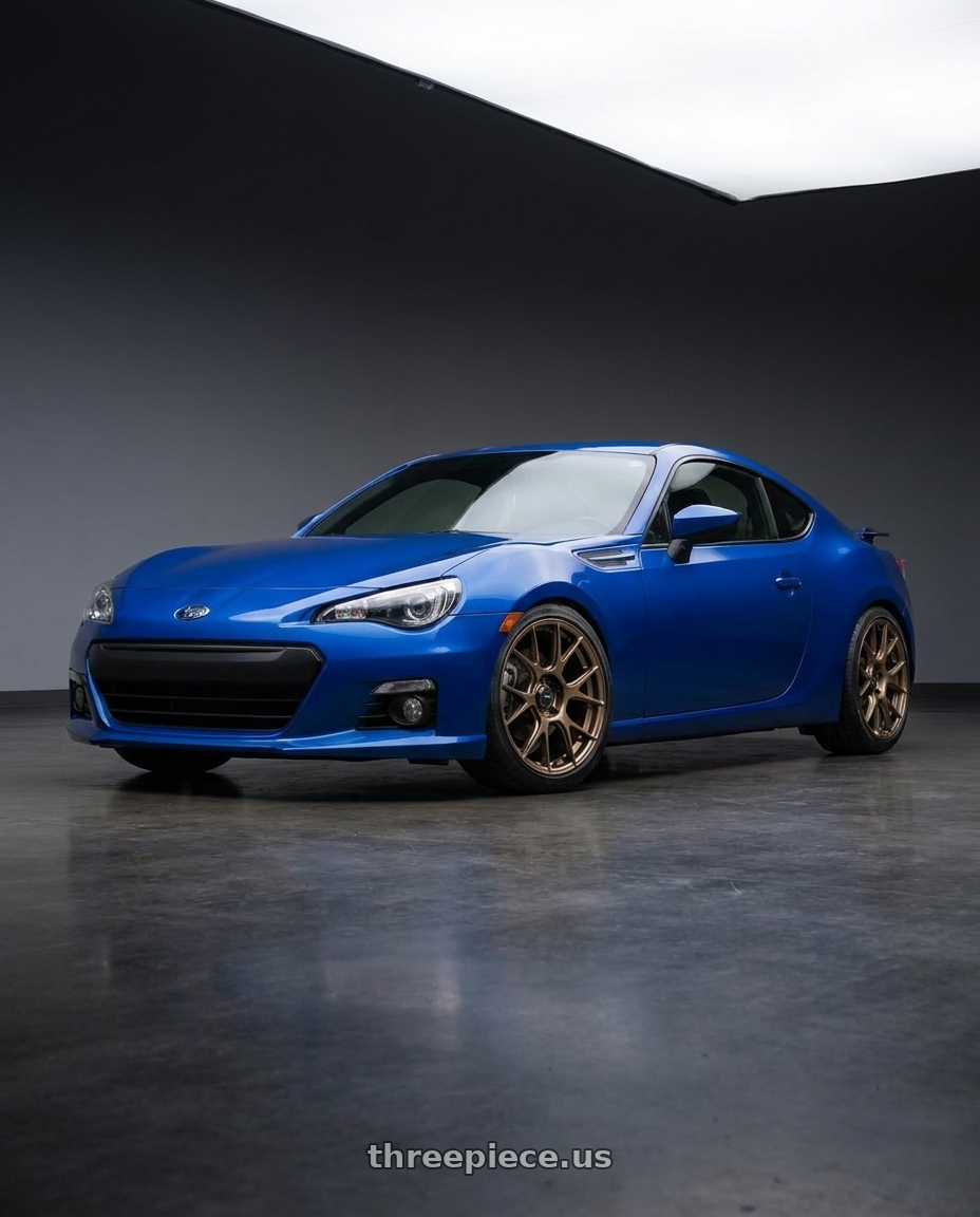 2017 Subaru BRZ with Konig Ampliform 5x100 17x8+40 Gloss Bronze wheels