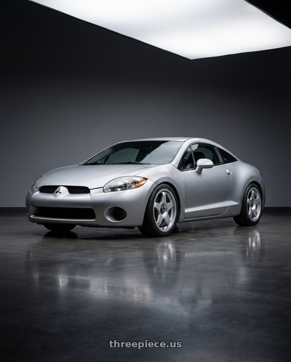 2010 Mitsubishi Eclipse with fifteen52 CHICANE 5x114.3 / 5x100 18x8.5 +35 SPEED SILVER (GLOSS SILVER) wheels