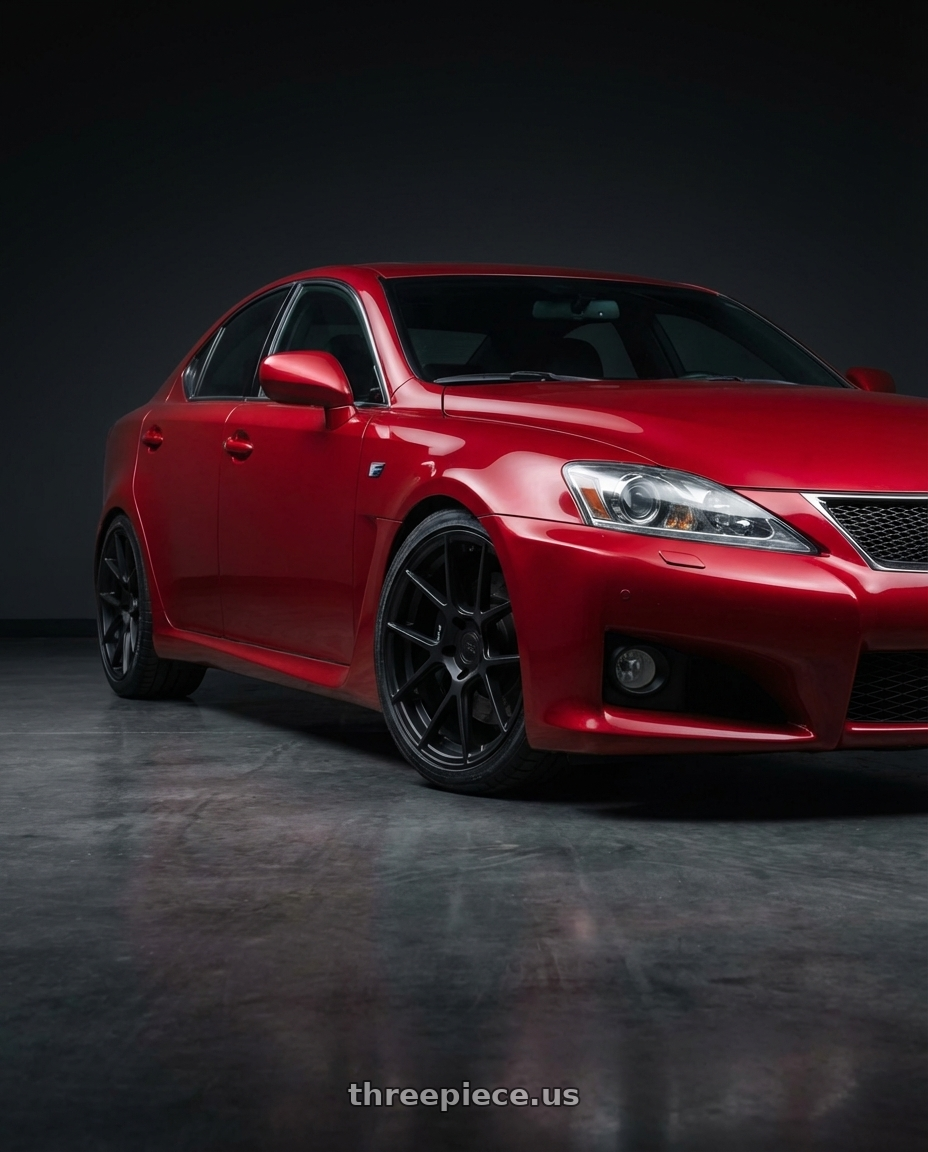 2012 Lexus IS-F with Avant Garde Wheels M510 5X114.3 19x9.5 +40 Matte Black wheels