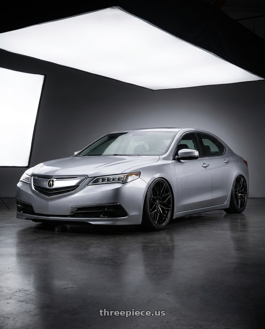 2019 Acura TLX with Avant Garde Wheels M520R 5X114.3 20x11 +50 Gloss Black wheels