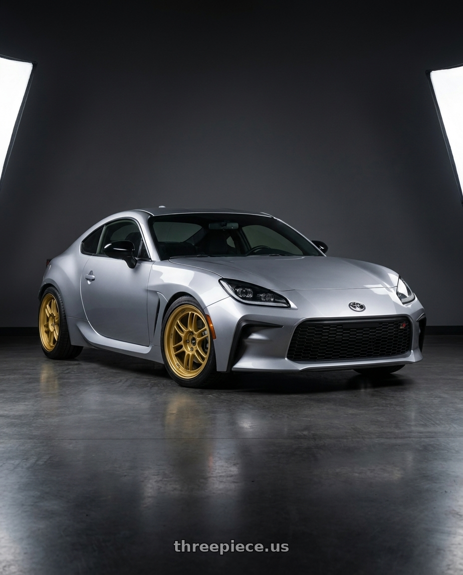 2022 Toyota GR86 Premium with Enkei RPF1 5x100 17x9+45 Gold wheels