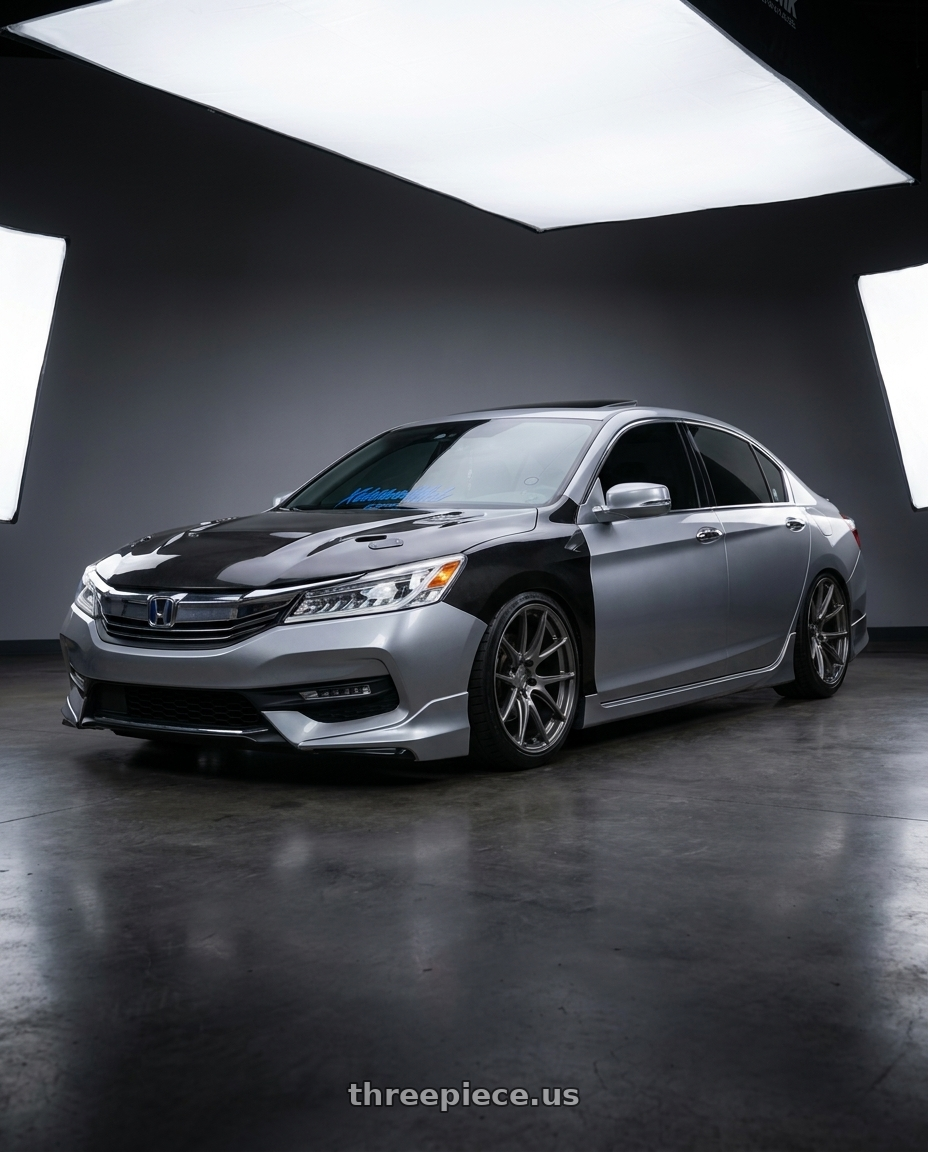 2016 Honda Accord Touring v6 with WORK Emotion CR Shigoku 5x114.3 18x9.5 +32 Glow Gunmetal GGM wheels