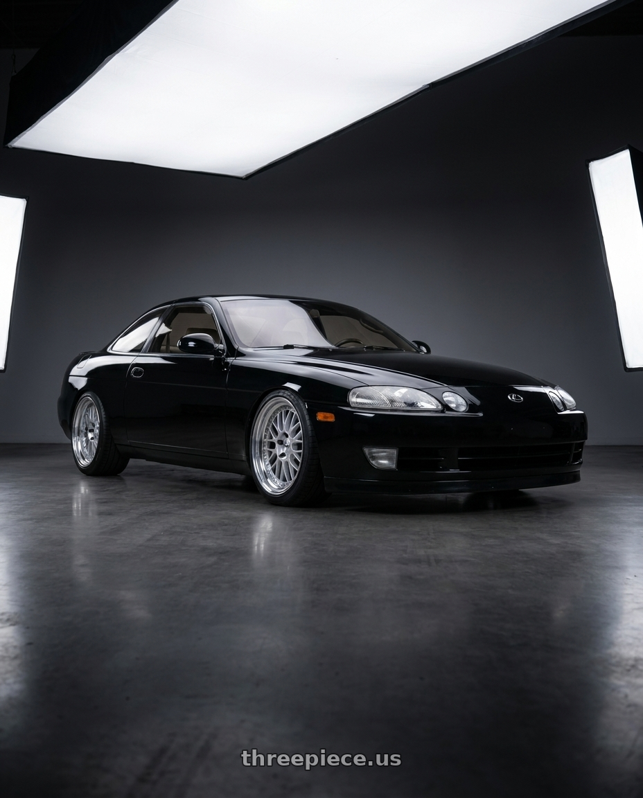1992 lexus sc400 with Work Meister M1 3p 5x114.3 18x9+38 O Disk Silver wheels