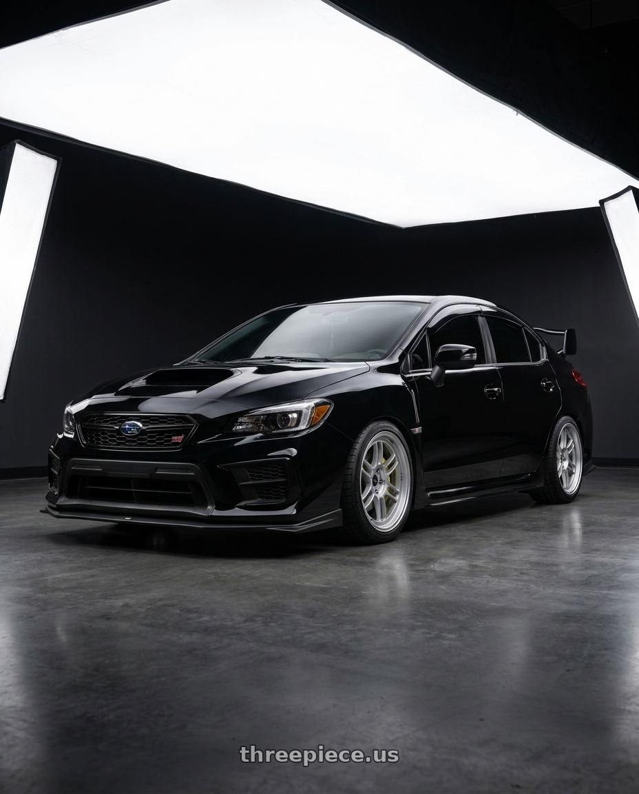 2021 Subaru WRX STi Limited with Enkei RPF1 5x114.3 18x9.5+38 Silver wheels