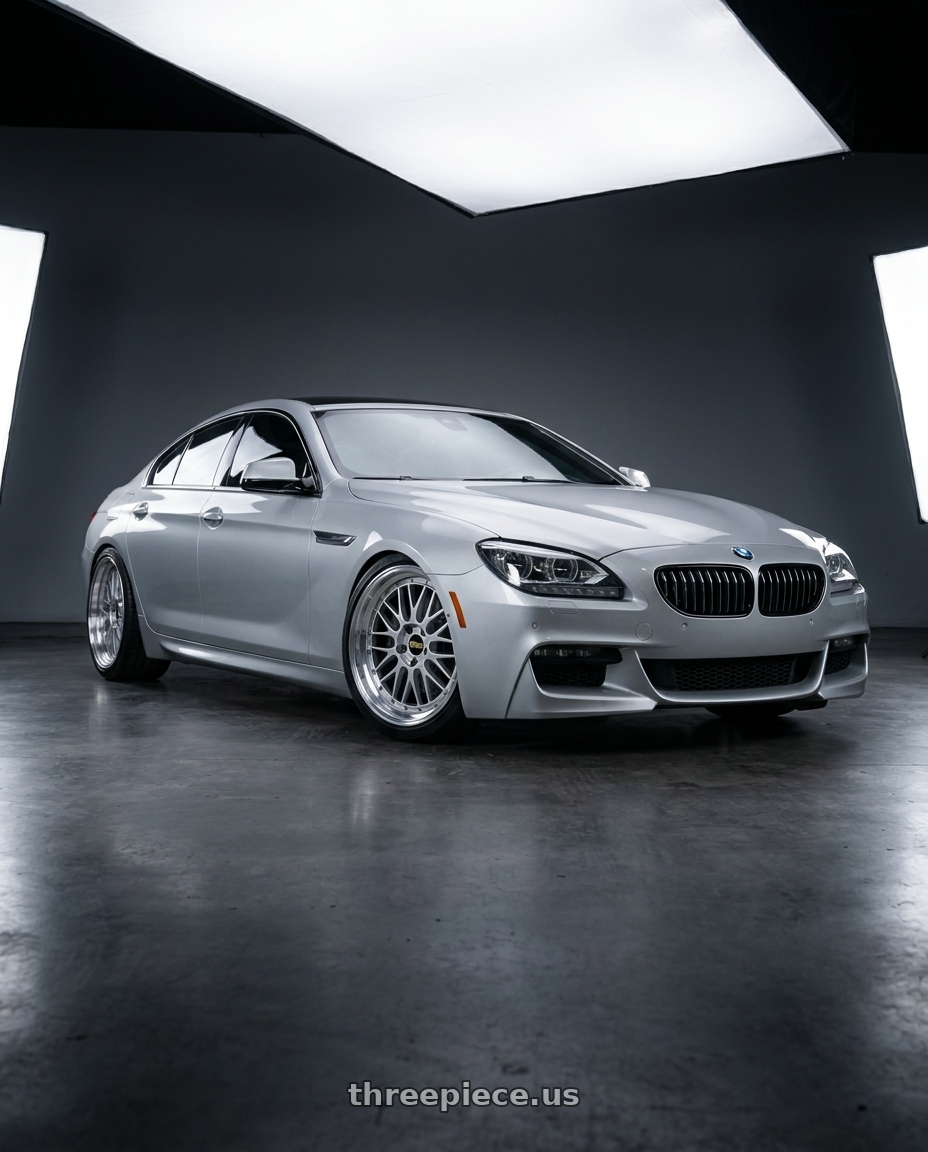 2014 BMW 650i with BBS LM 5x120 20x9.5 +37 Diamond Silver Center Diamond Cut Lip wheels