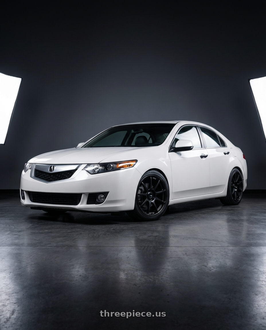 2013 Acura TSX with Ssr Gtv02 5x114.3 18x8.5+40  FLAT BLACK wheels