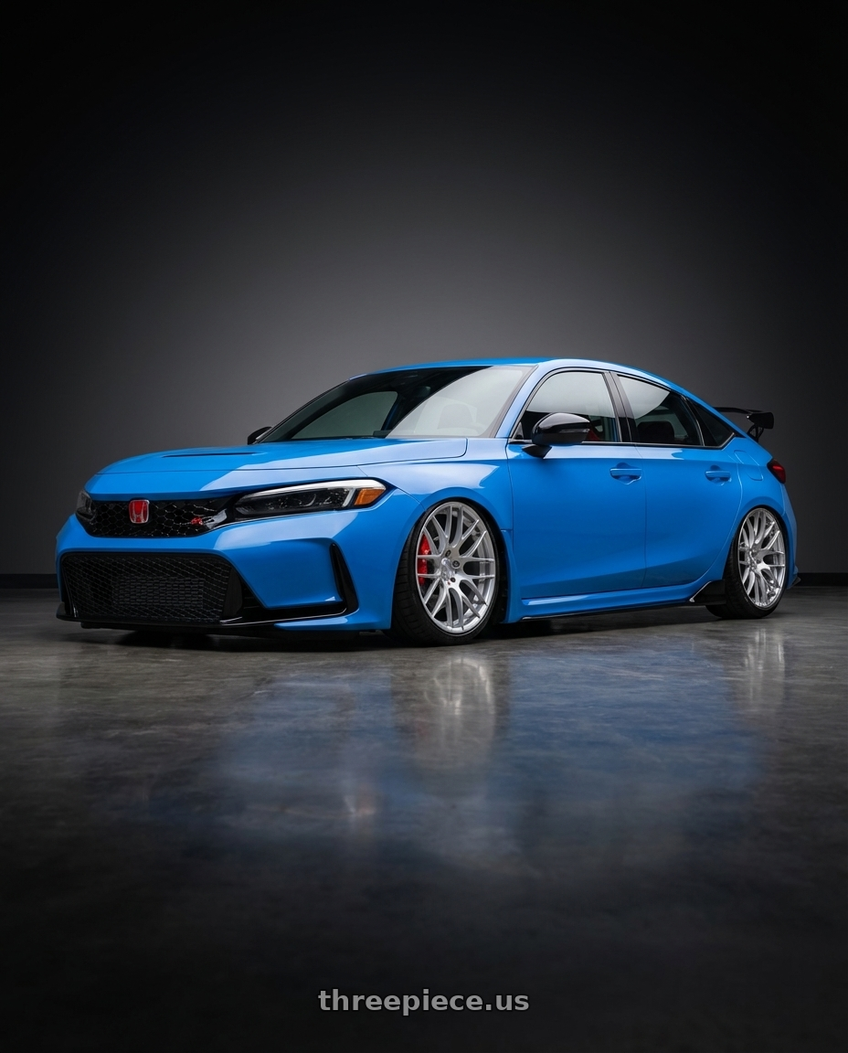 2024 Honda Civic Type R with Avant Garde Wheels M359 5X120 19x11 +25 Hyper Silver wheels