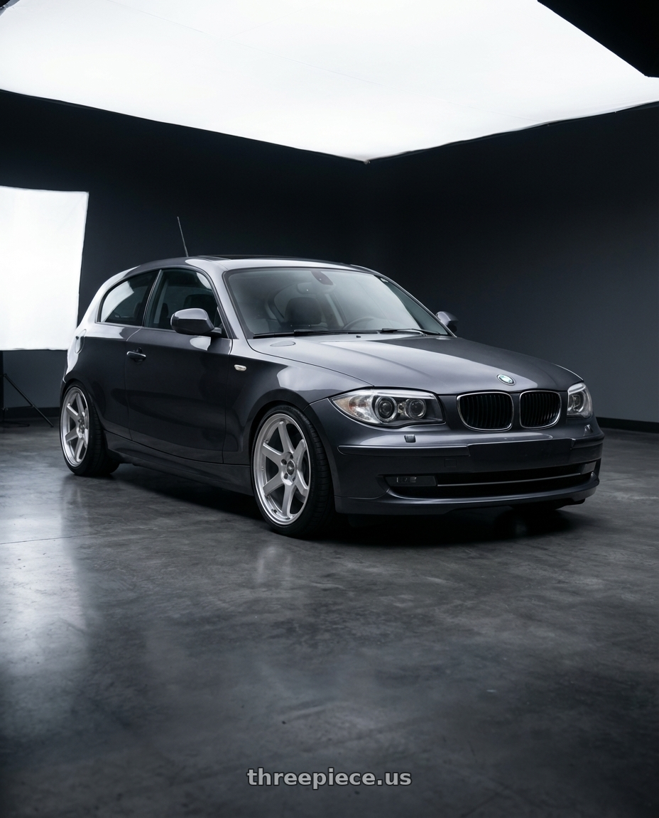 2012 BMW 1 Series E82 with ESR Wheels APEX SERIES AP6 5x120 18x9.5 +22 Hyper Silver wheels