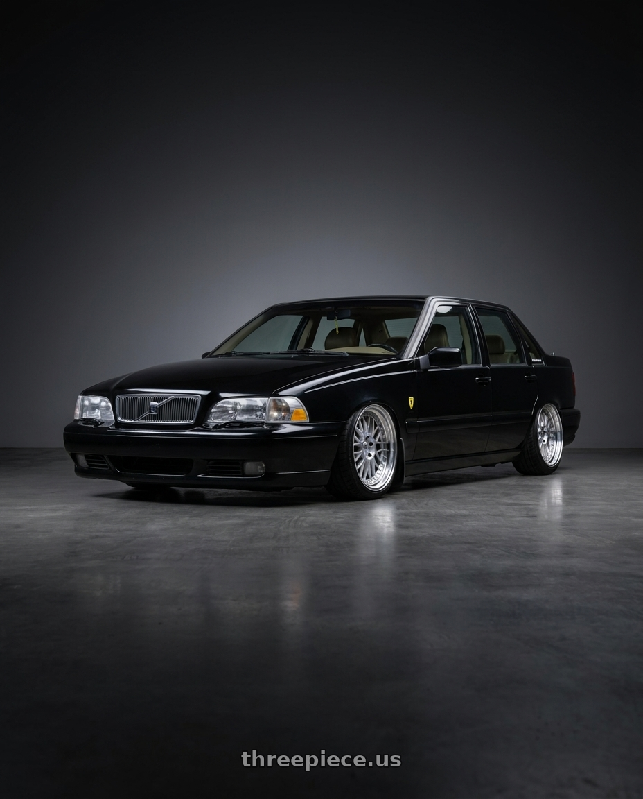 2000 Volvo s70 glt with Work Meister M1 3p 5x108 18x8+38 O Disk Silver wheels