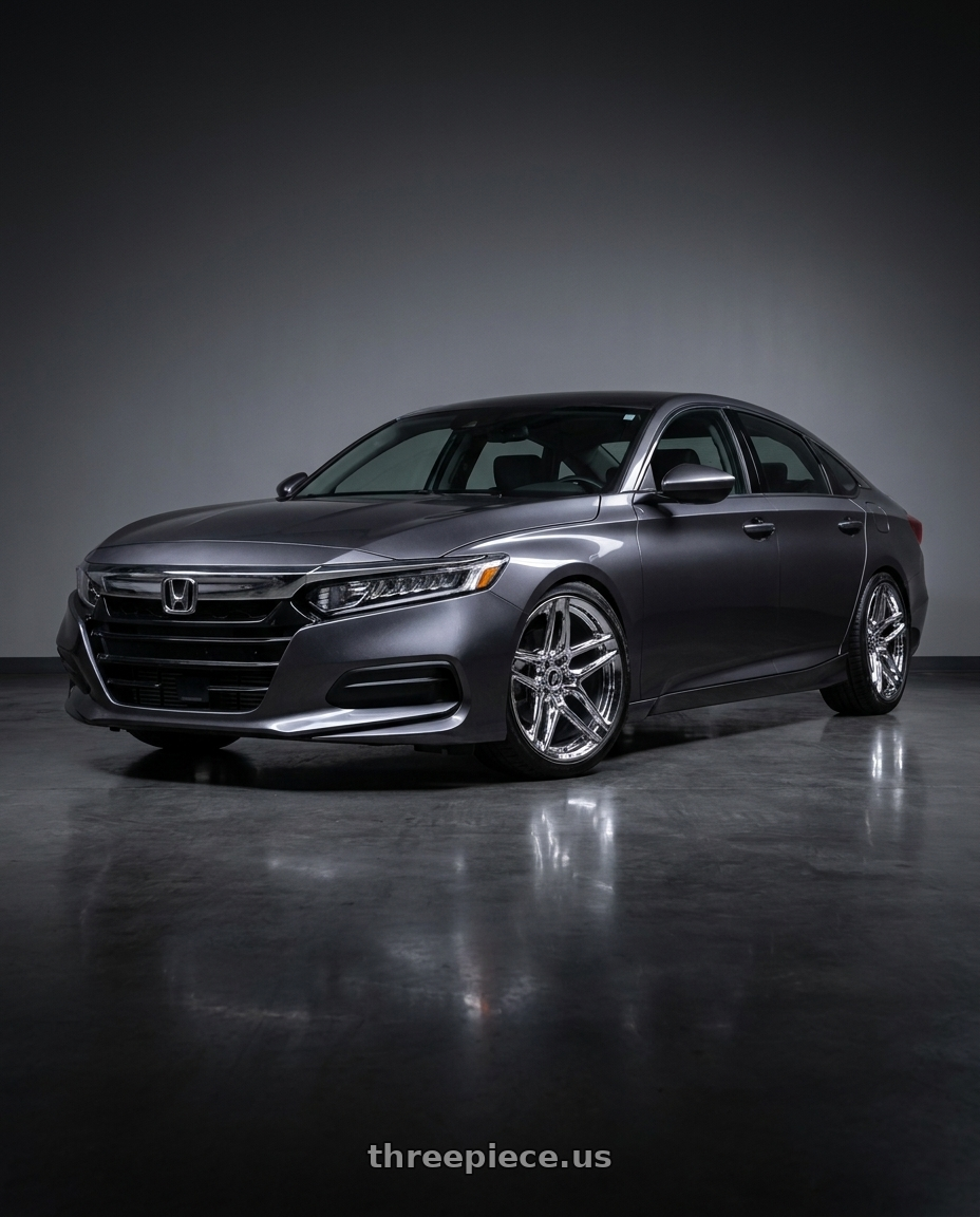 2019 honda accord lx with Heritage Wheel EBISU MonoC 5x114.3 18x11+6 Chrome wheels