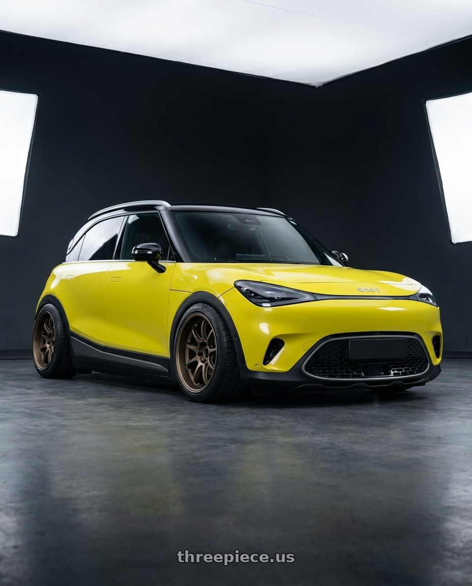 2024 smart #1 with Work Emotion D9r 5x100 18x9.5 +30 Matte Bronze wheels