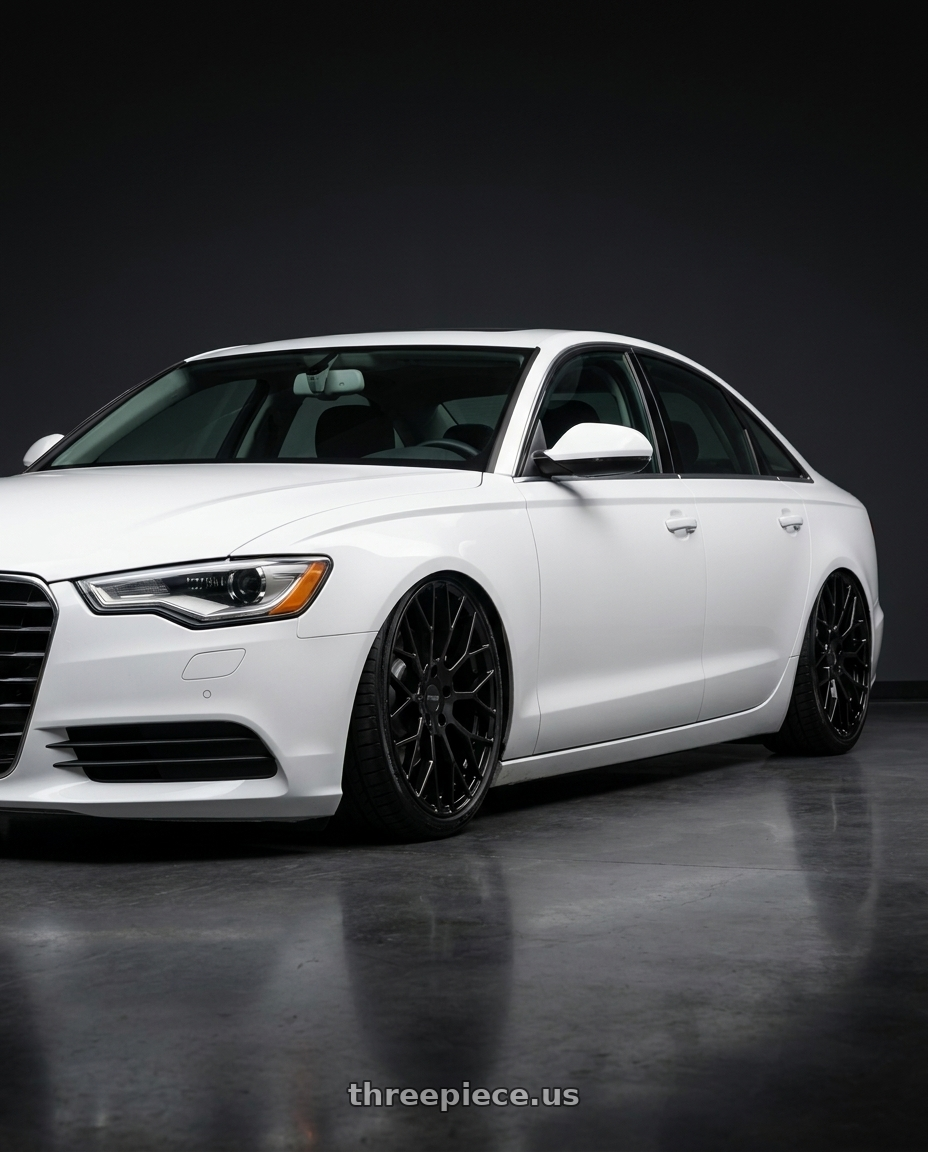 2013 Audi a6 with Petrol P2B 5X100 15X7 +40 GLOSS BLACK wheels