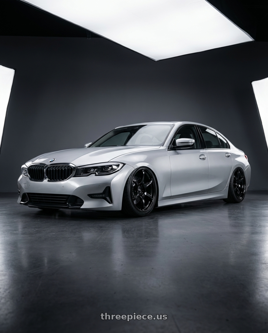 2023 BMW 3 Series G20 with Advan RGIII 5x112 19x8.5+45 Gloss Black wheels