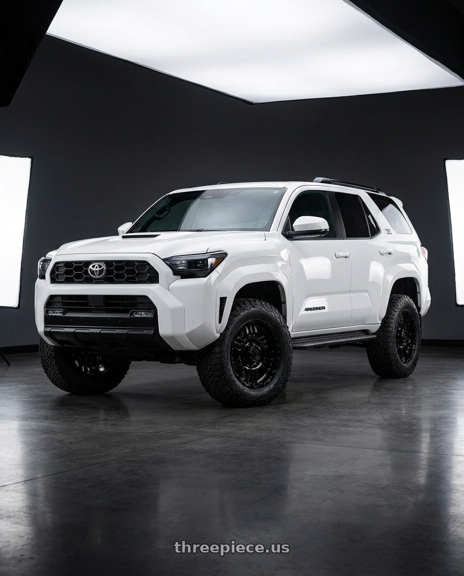 2022 Toyota 4Runner with Gear Off Road 713B 6x139.7 17x9 +10 Gloss Black wheels