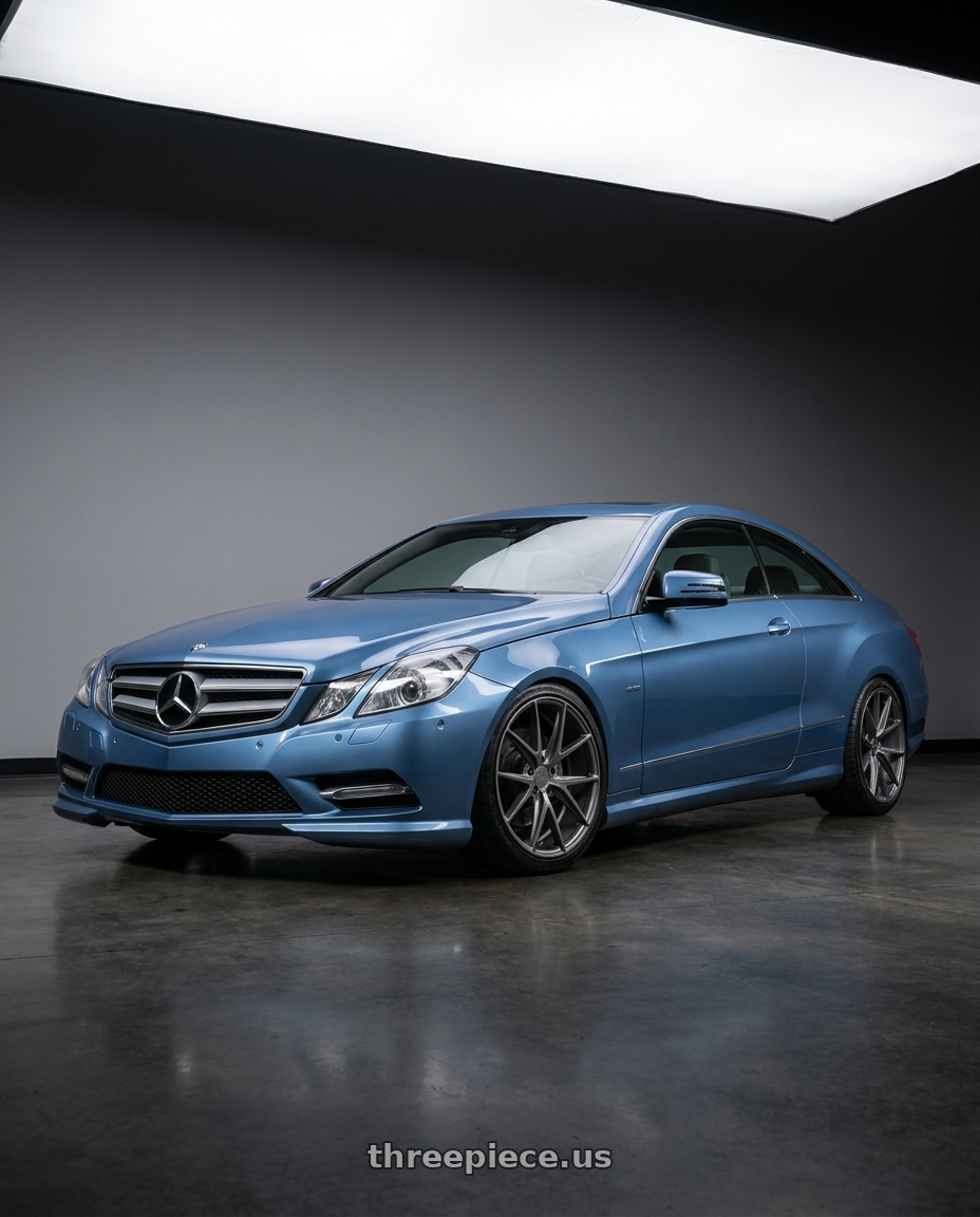 2014 Mercedes-Benz E-Class Coupe C207 with Niche 1PC M116 MISANO 5X112 19X8.5 +25 MATTE GUN METAL wheels