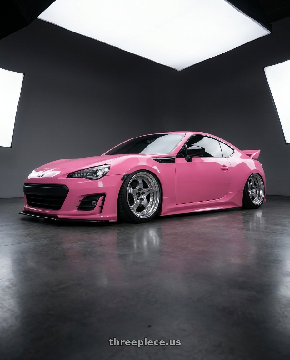 2017 Subaru brz  with Work Meister S1 3P 5x100 18x9.5+35 L Disk Bright Buff Finish wheels