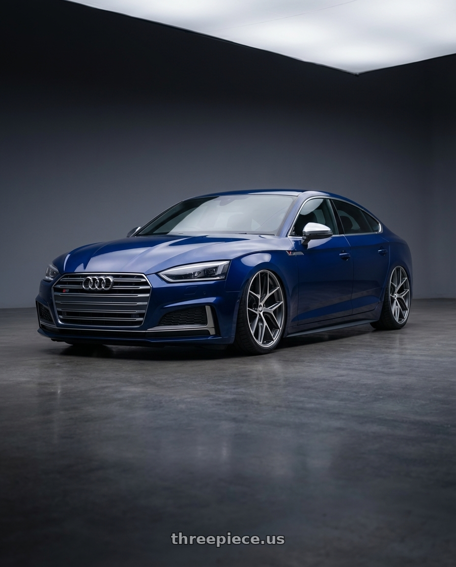 2014 Audi S5 B8 with BBS CC-R 5x112 20x8.5+30 Graphite w/ Diamond Cut Face wheels