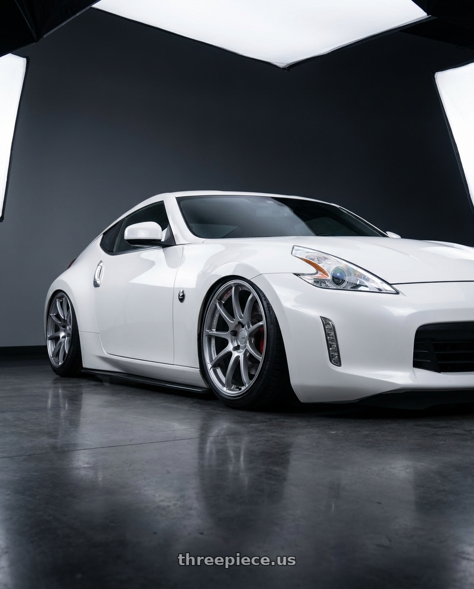 2019 Nissan 370Z with Ssr Gtv02 5x114.3 19x8.5+38  GLARE SILVER wheels
