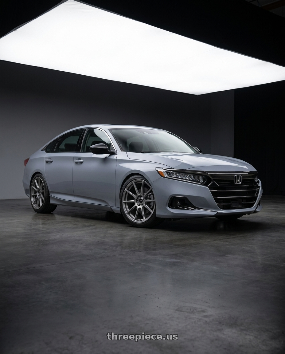 2021 Honda Accord EX-L with Enkei TS10 5x114.3 18x8.5+35 Grey wheels