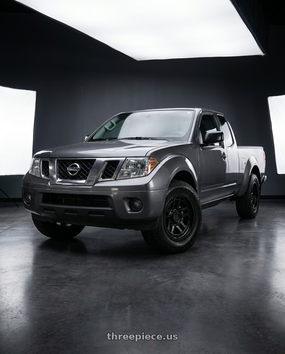 2021 Nissan Frontier SV with KMC KM540 RECON 6X114.3 17X8.5 +18 SATIN BLACK wheels