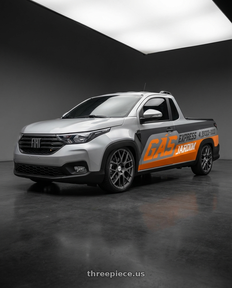 fiat strada endurance adesivada 2025 with TSW NURBURGRING 5X114.3 17X7.5 +45 MATTE GUNMETAL wheels