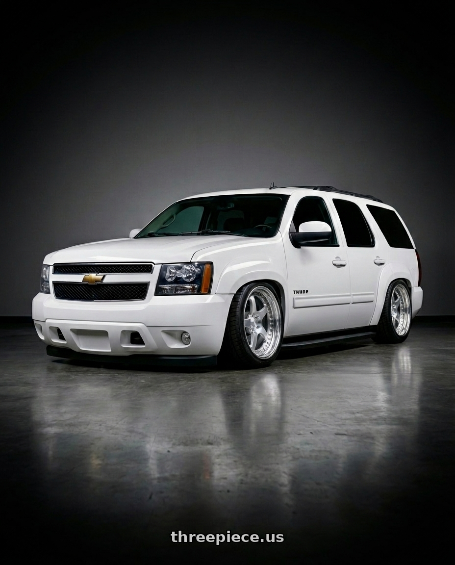 2011 Chevy Tahoe  with CCW LM5T 6x139.7 20x10 +22 Polished wheels