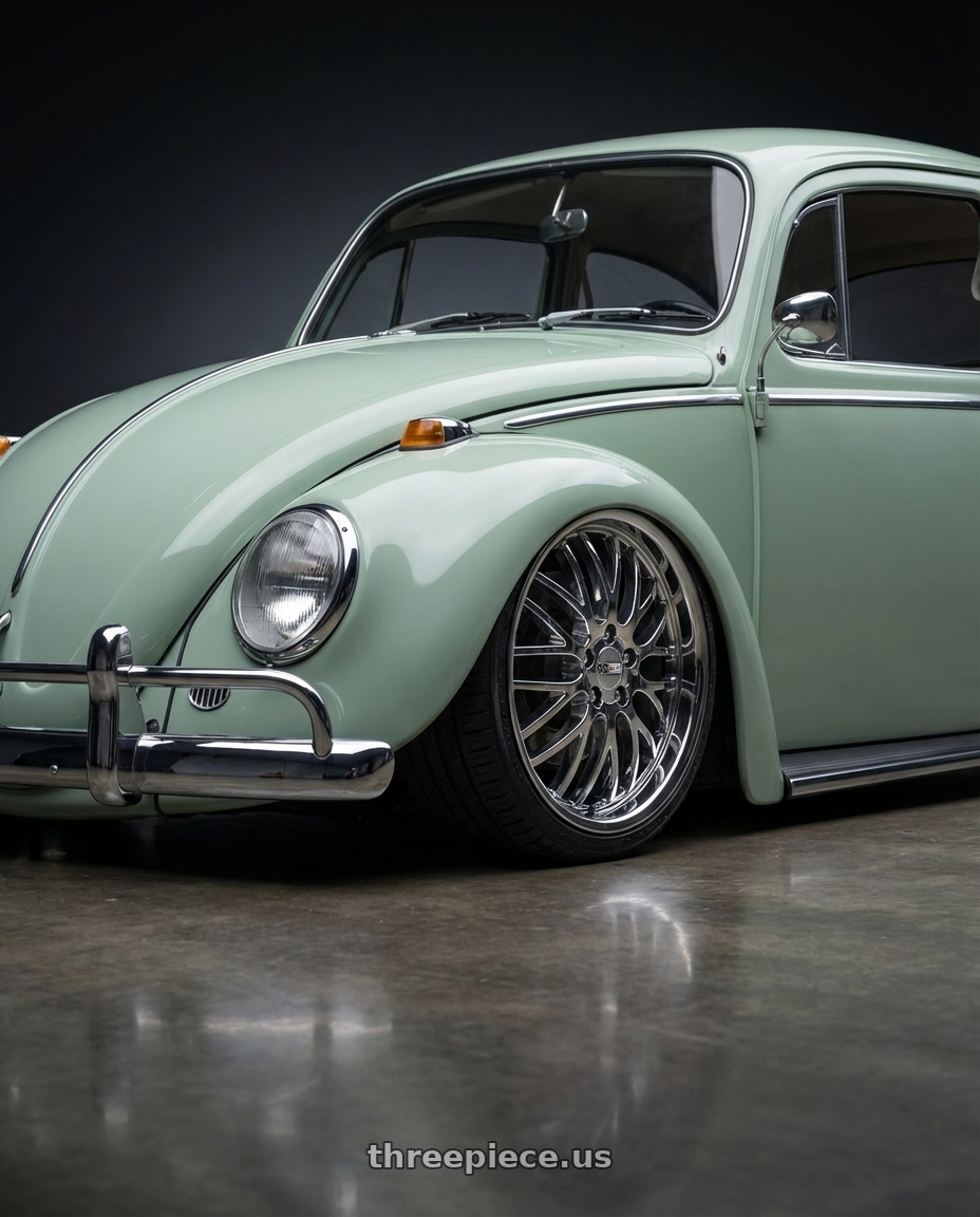 vw popo  crom 1966 with Cray MANTA 5X120.65 17X9 +50 CHROME wheels