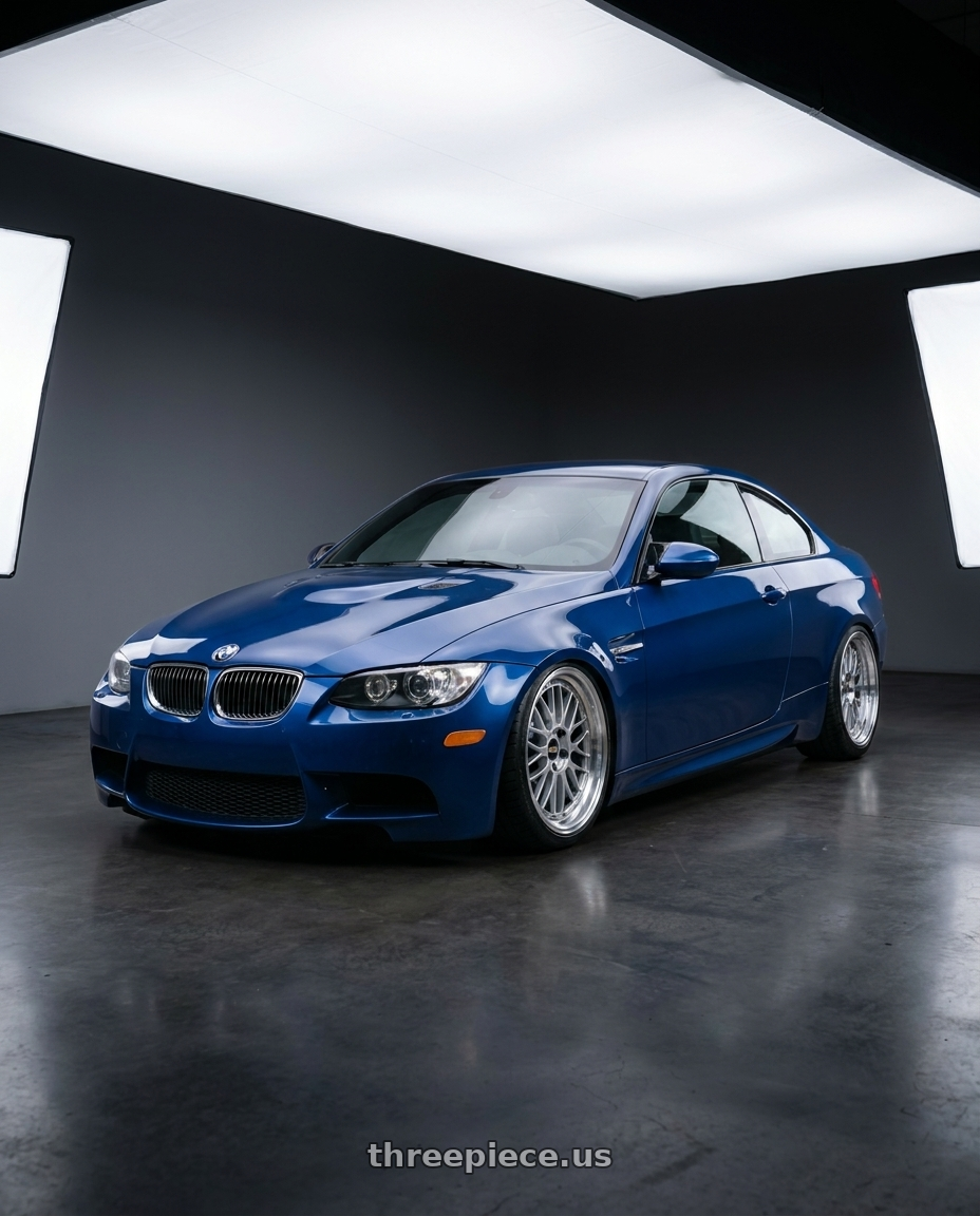 2009 Bmw m3 with BBS LM 5x114.3 18x8.0+40 Diamond Silver wheels