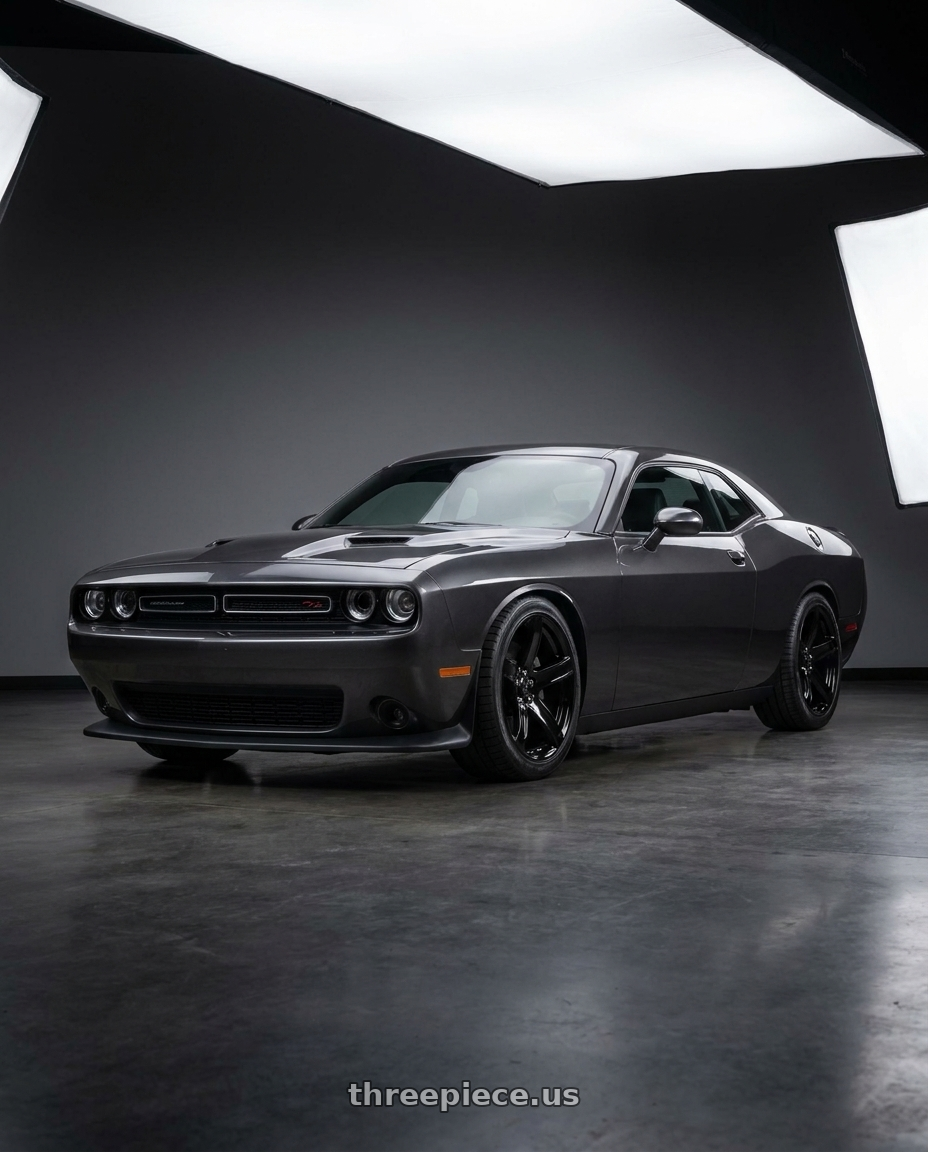 2021 Dodge Challenger R T with OE Wheels DG22 5x115 20x9.5+18 Black wheels