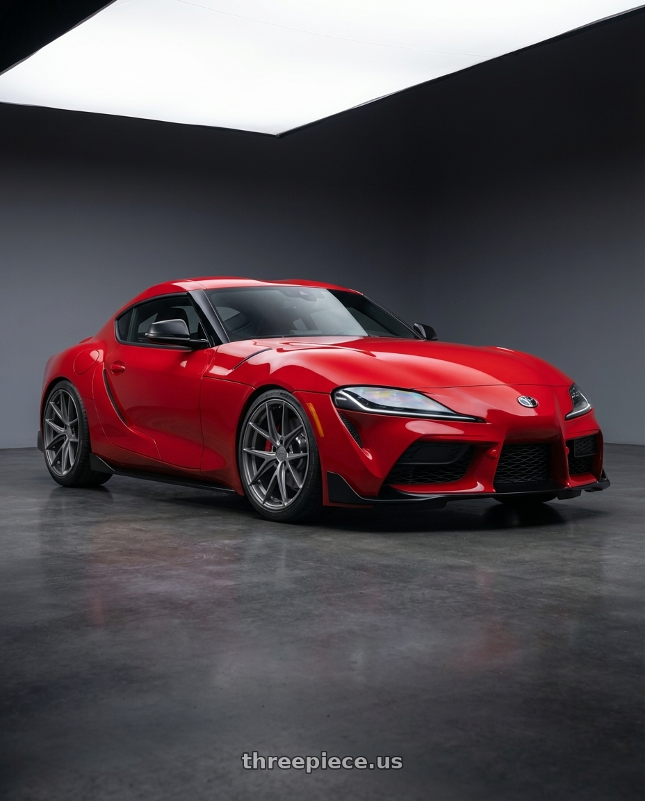 2023 Toyota GR Supra with Niche 1PC M116 MISANO 5X112 19X8.5 +25 MATTE GUN METAL wheels