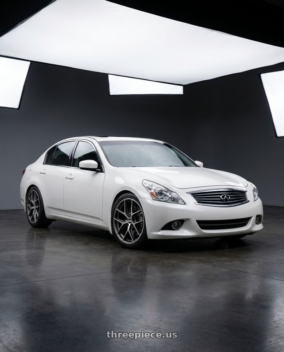 2012 Infiniti G37 with BBS CC-R 5x114.3 19x8.5+30 Graphite w/ Diamond Cut Face wheels