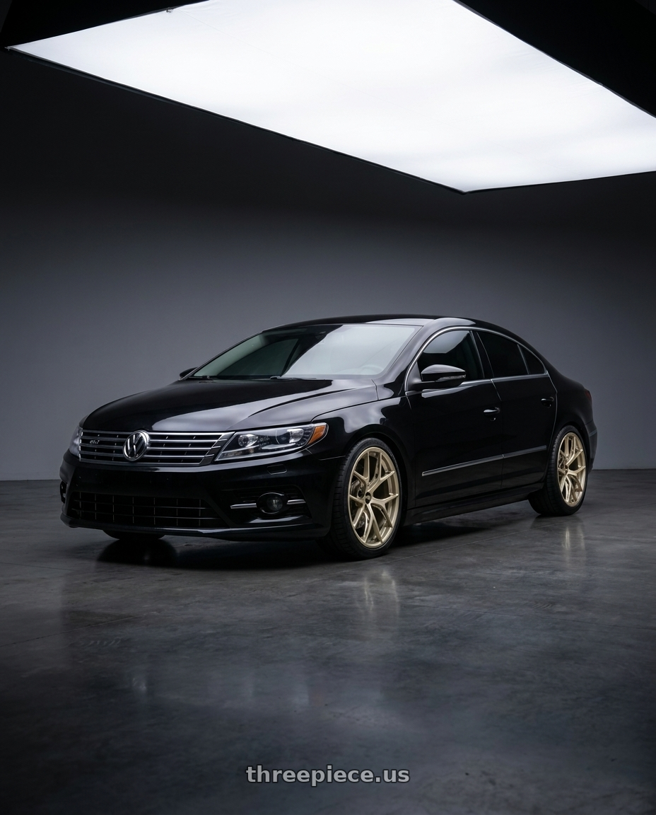 2013 VW CC R Line  with BBS FI-R Evo 5x112 19x9.5+15 White Gold wheels