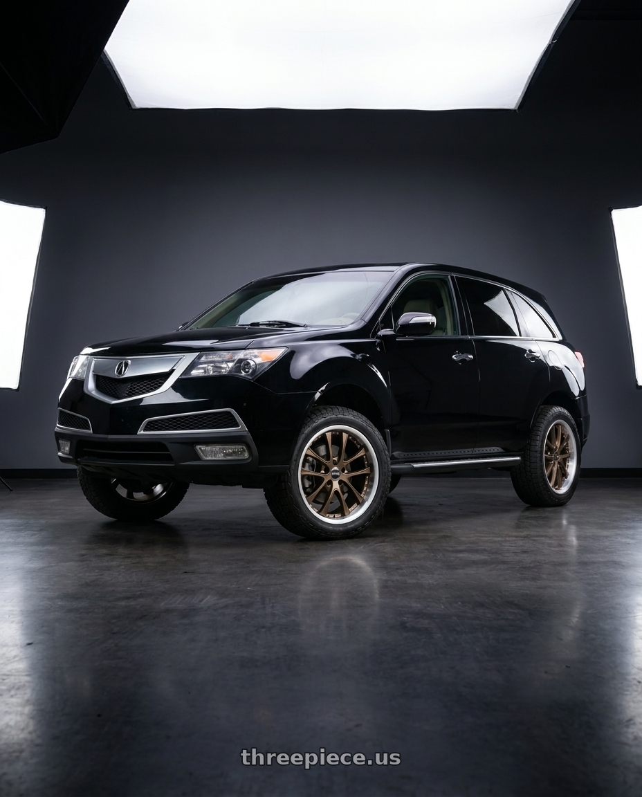 2012 acura mdx with ARC AR5 5x114.3 18x9.5  +30 Bronze wheels