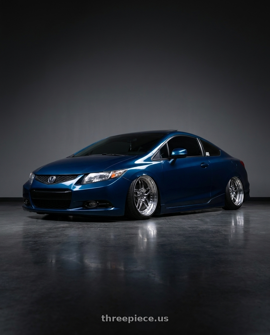 2012 civic honda coupe with Heritage Wheel EBISU wheels