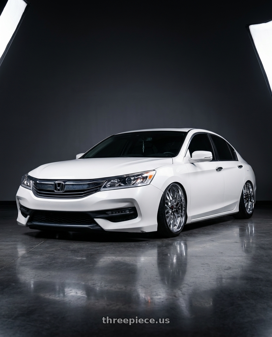 2016 honda accord exl v6 with Cavallo CLV-46 5x114.3/5x120 20x8.5 +35 Nano Chrome wheels