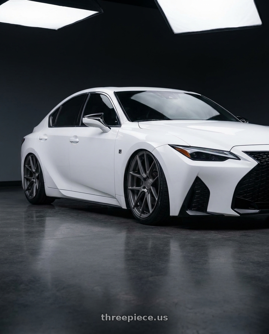 2024 Lexus IS 350 with Avant Garde Wheels M510 5X114.3 19x9.5 +40 Dolphin Grey wheels