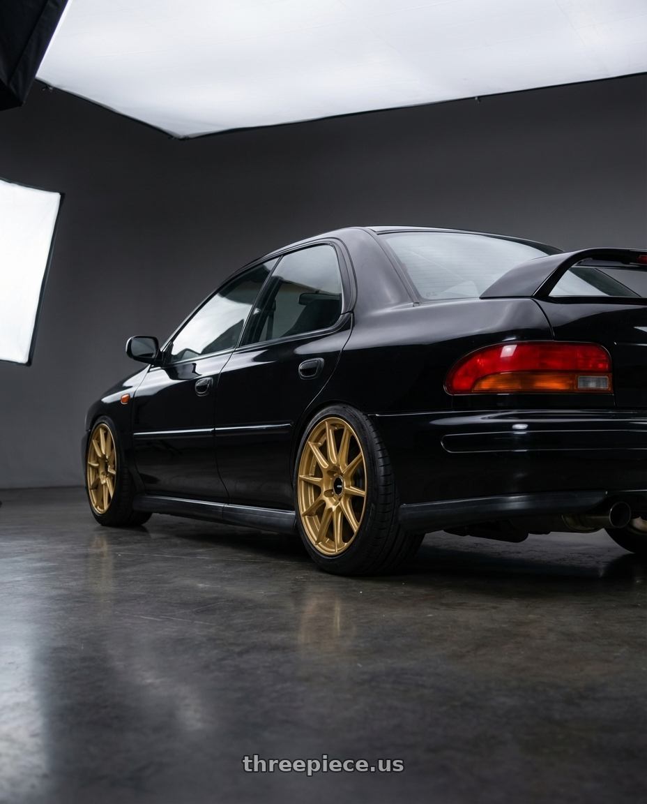 2006 Subaru Impreza Wagon with Enkei Rpf1 5x100 17x845 Gold 17x8 Et45 wheels