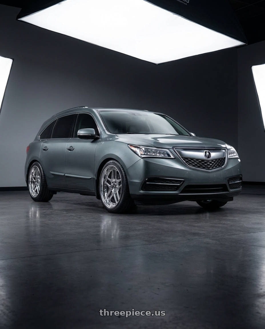 2014 Acura mdx with ESR Wheels CS15.2 5x114.3 19x8.5 +35 Vacuum Chrome wheels