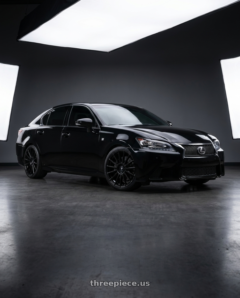2013 Lexus gs350 f sport with Fittipaldi 363B 5x114.3 20x9.5 +38 Gloss Black wheels